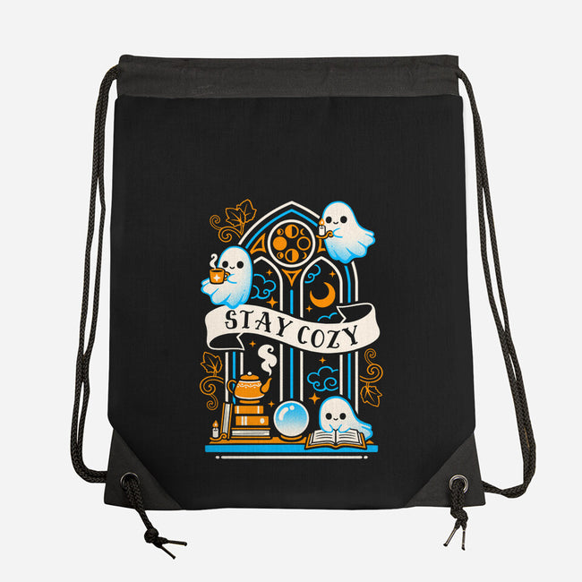 Stay Cozy And Spooky-None-Drawstring-Bag-NemiMakeit