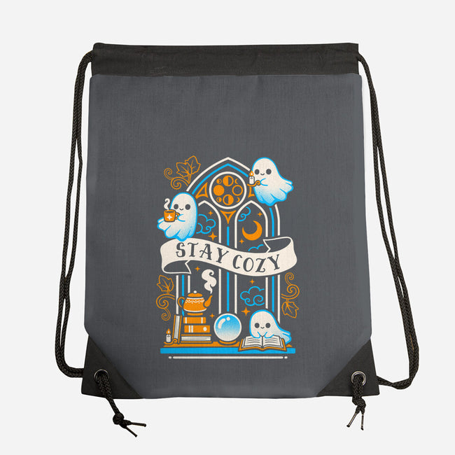 Stay Cozy And Spooky-None-Drawstring-Bag-NemiMakeit