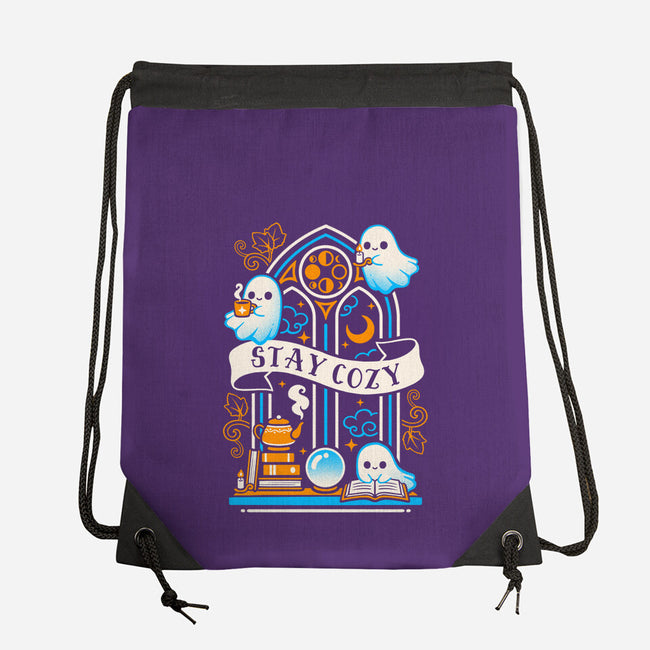 Stay Cozy And Spooky-None-Drawstring-Bag-NemiMakeit