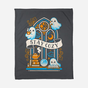 Stay Cozy And Spooky-None-Fleece-Blanket-NemiMakeit