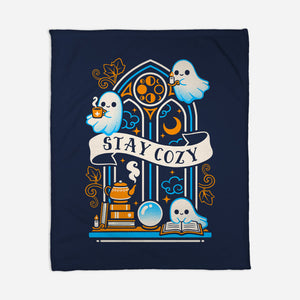 Stay Cozy And Spooky-None-Fleece-Blanket-NemiMakeit