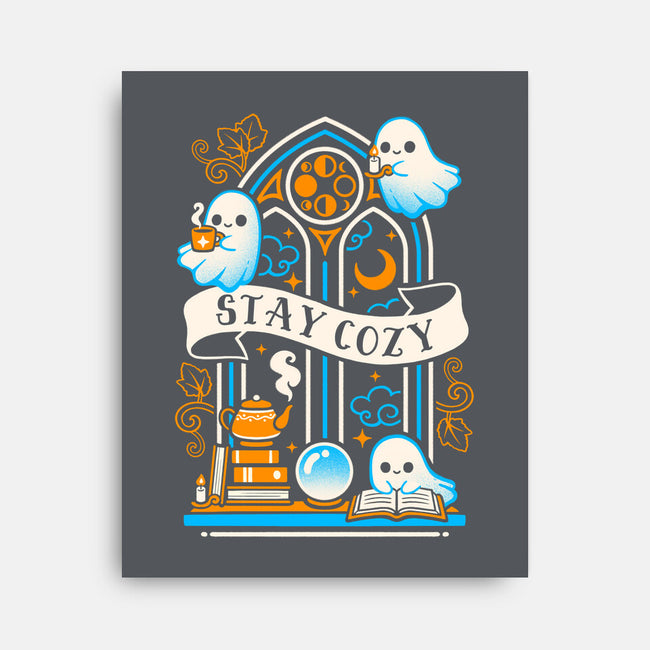 Stay Cozy And Spooky-None-Stretched-Canvas-NemiMakeit