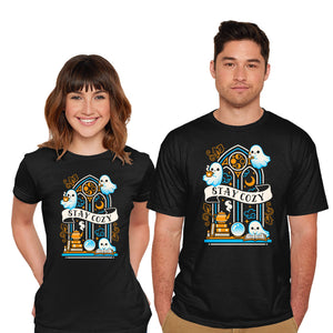 Stay Cozy And Spooky-Mens-Basic-Tee-NemiMakeit