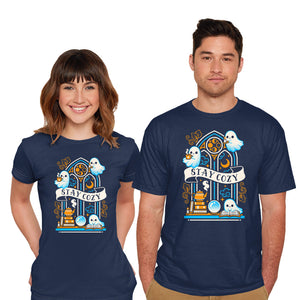 Stay Cozy And Spooky-Mens-Basic-Tee-NemiMakeit