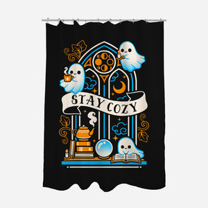 Stay Cozy And Spooky-None-Polyester-Shower Curtain-NemiMakeit