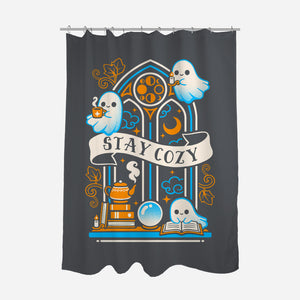 Stay Cozy And Spooky-None-Polyester-Shower Curtain-NemiMakeit