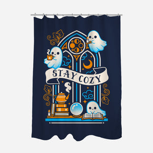 Stay Cozy And Spooky-None-Polyester-Shower Curtain-NemiMakeit