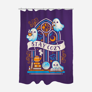 Stay Cozy And Spooky-None-Polyester-Shower Curtain-NemiMakeit