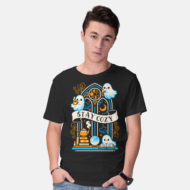 Stay Cozy And Spooky-Mens-Basic-Tee-NemiMakeit