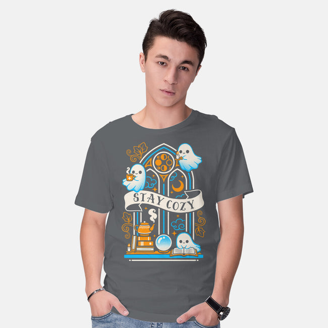 Stay Cozy And Spooky-Mens-Basic-Tee-NemiMakeit
