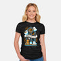 Stay Cozy And Spooky-Womens-Fitted-Tee-NemiMakeit