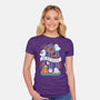Stay Cozy And Spooky-Womens-Fitted-Tee-NemiMakeit
