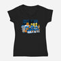 Cromulent Four-Womens-V-Neck-Tee-PrimePremne