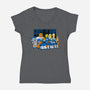 Cromulent Four-Womens-V-Neck-Tee-PrimePremne