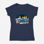 Cromulent Four-Womens-V-Neck-Tee-PrimePremne