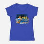 Cromulent Four-Womens-V-Neck-Tee-PrimePremne
