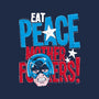 Eat Peace-None-Adjustable Tote-Bag-teesgeex