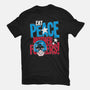 Eat Peace-Womens-Fitted-Tee-teesgeex