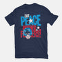 Eat Peace-Womens-Fitted-Tee-teesgeex