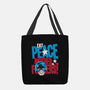 Eat Peace-None-Basic Tote-Bag-teesgeex