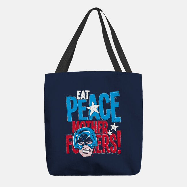 Eat Peace-None-Basic Tote-Bag-teesgeex