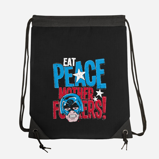 Eat Peace-None-Drawstring-Bag-teesgeex