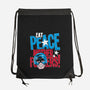 Eat Peace-None-Drawstring-Bag-teesgeex
