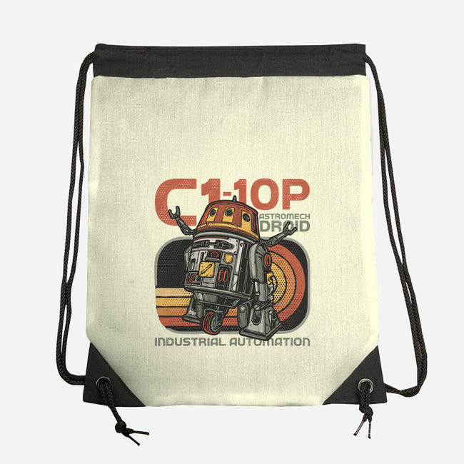 Industrial Automation-None-Drawstring-Bag-glitchygorilla