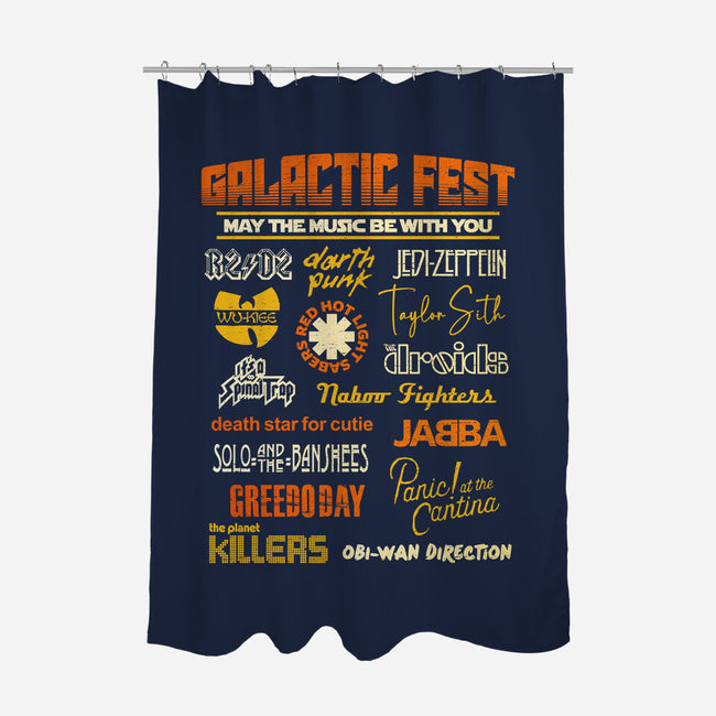 Galactic Fest-None-Polyester-Shower Curtain-kg07