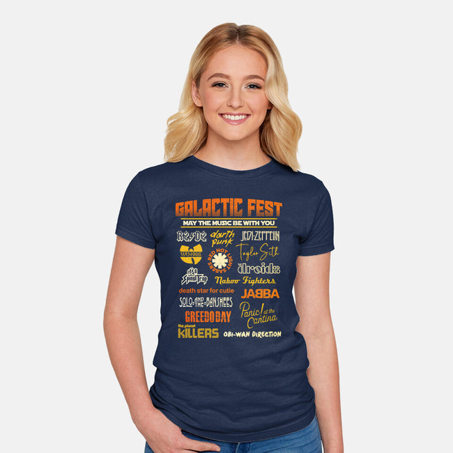 Galactic Fest-Womens-Fitted-Tee-kg07