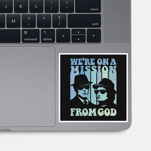 On A Mission From God-None-Glossy-Sticker-kg07