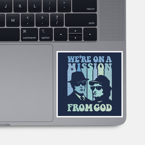 On A Mission From God-None-Glossy-Sticker-kg07