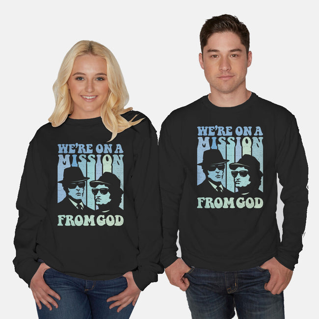 On A Mission From God-Unisex-Crew Neck-Sweatshirt-kg07