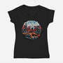 A Place For The Spirits-Womens-V-Neck-Tee-glitchygorilla