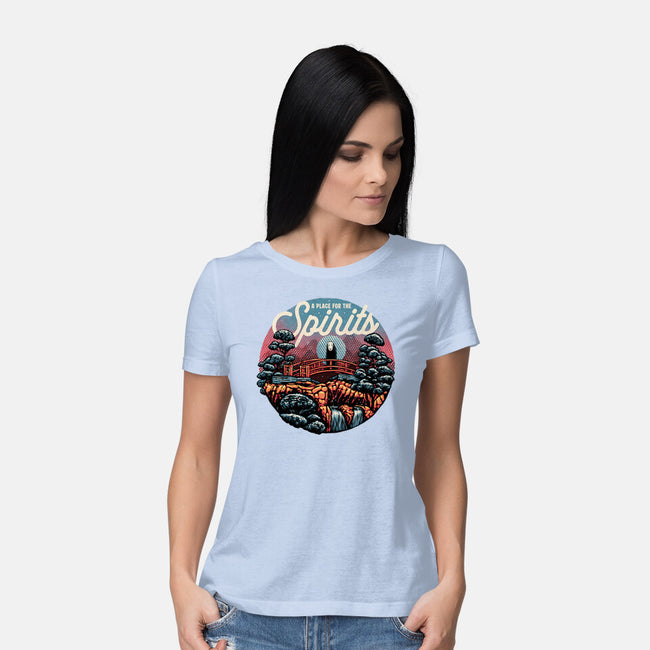 A Place For The Spirits-Womens-Basic-Tee-glitchygorilla