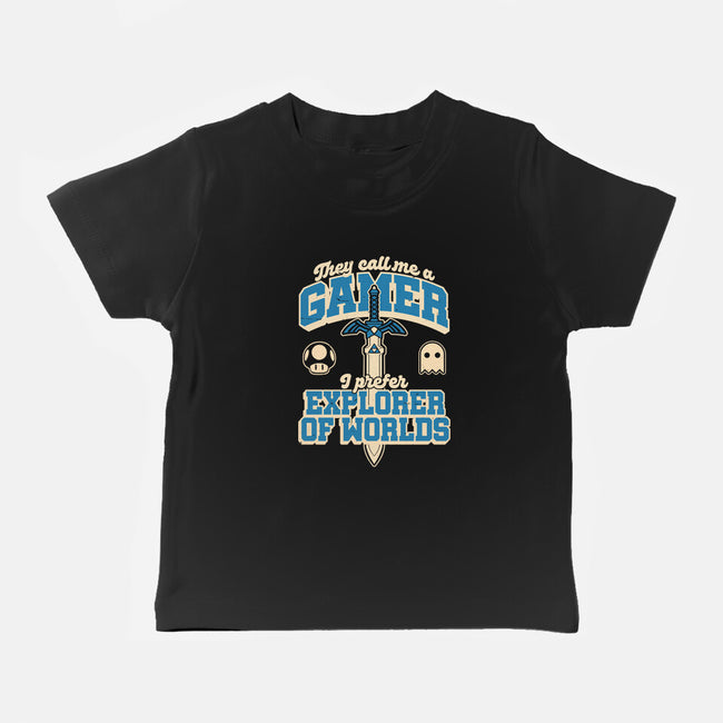Gamer Sword Explorer-Baby-Basic-Tee-Studio Mootant