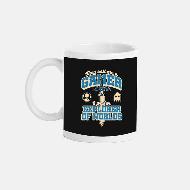 Gamer Sword Explorer-None-Mug-Drinkware-Studio Mootant