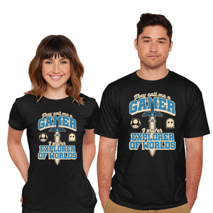 Gamer Sword Explorer-Mens-Basic-Tee-Studio Mootant