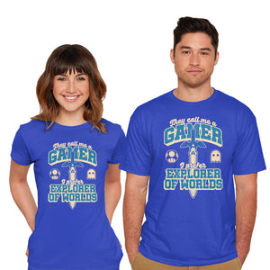 Gamer Sword Explorer-Mens-Basic-Tee-Studio Mootant