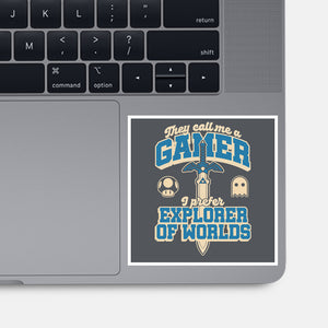 Gamer Sword Explorer-None-Glossy-Sticker-Studio Mootant
