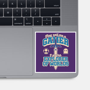 Gamer Sword Explorer-None-Glossy-Sticker-Studio Mootant