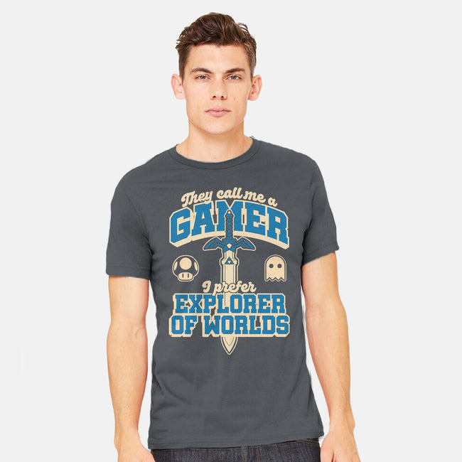 Gamer Sword Explorer-Mens-Heavyweight-Tee-Studio Mootant