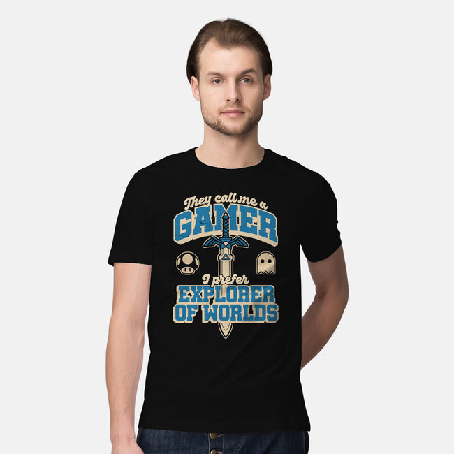 Gamer Sword Explorer-Mens-Premium-Tee-Studio Mootant