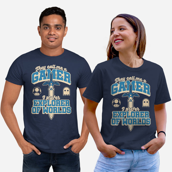 Gamer Sword Explorer-Unisex-Basic-Tee-Studio Mootant