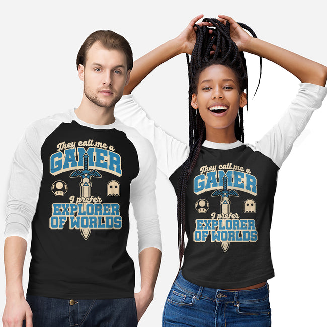 Gamer Sword Explorer-Unisex-Baseball-Tee-Studio Mootant