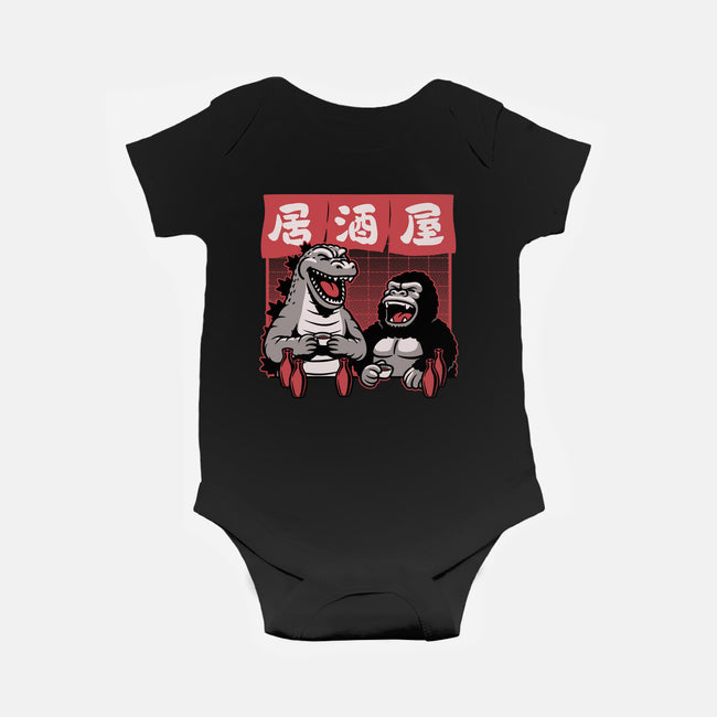 Giant Movie Monsters Bar-Baby-Basic-Onesie-Studio Mootant