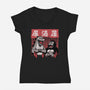 Giant Movie Monsters Bar-Womens-V-Neck-Tee-Studio Mootant