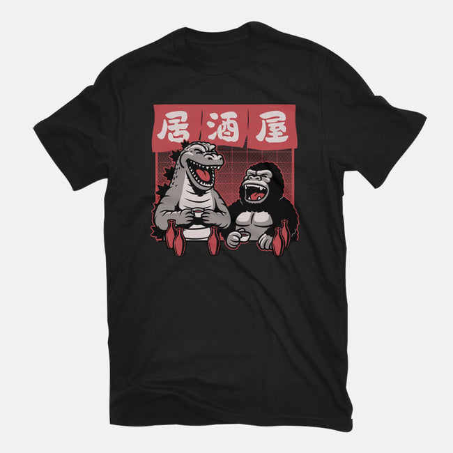 Giant Movie Monsters Bar-Womens-Fitted-Tee-Studio Mootant