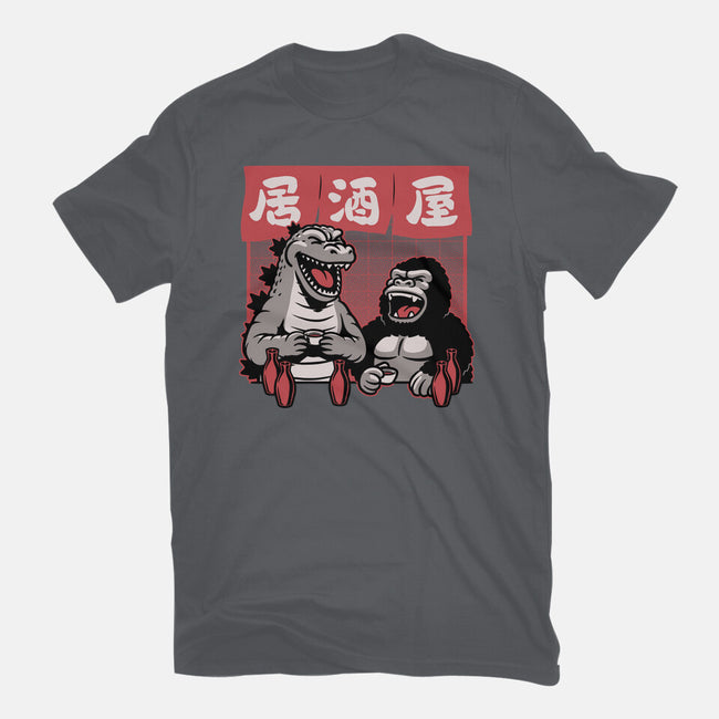 Giant Movie Monsters Bar-Womens-Fitted-Tee-Studio Mootant