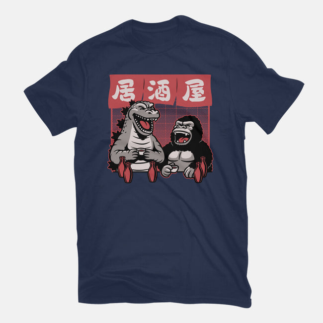 Giant Movie Monsters Bar-Womens-Fitted-Tee-Studio Mootant